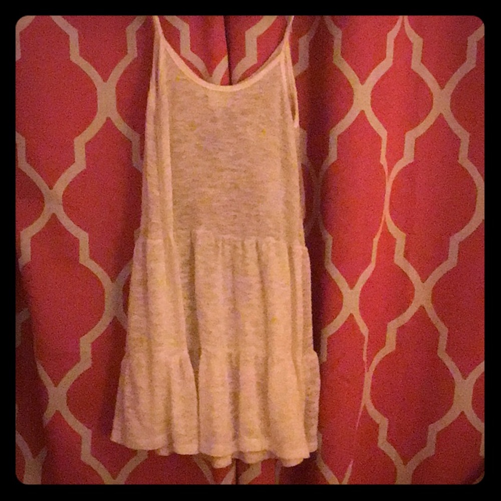 NWT Sheer white summer dress